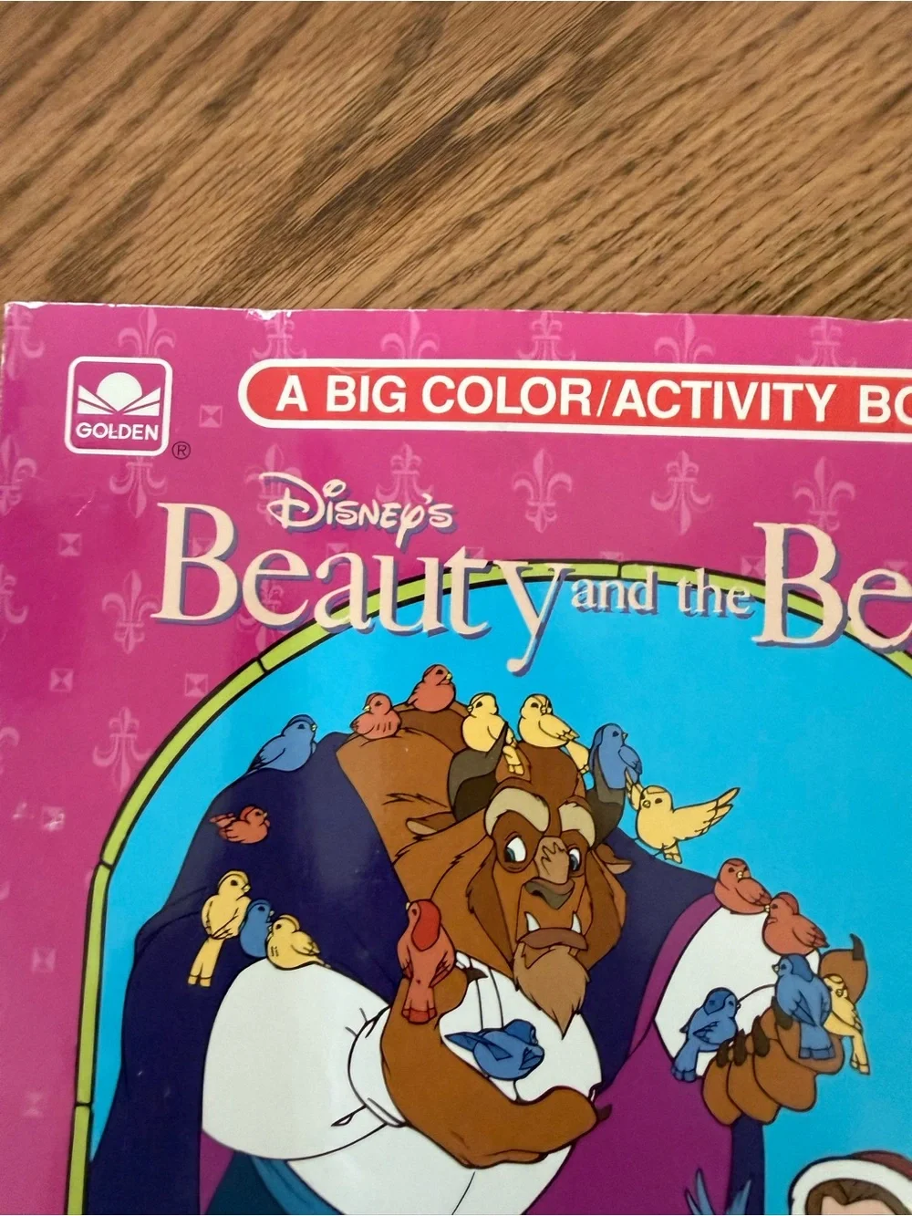 Vintage 1991 Disney Beauty and the Beast big color and activity book. Never used